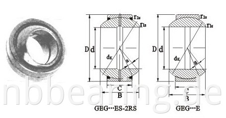 Radial Spherical Plain Bearings GEG-ES-2RS Series